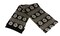 Christmas Central 60" Unisex Black Jacquard Knit Winter Scarf